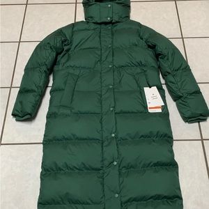 NWT Lululemon WunderPuff Long Jacket Sz6 Everglades Green